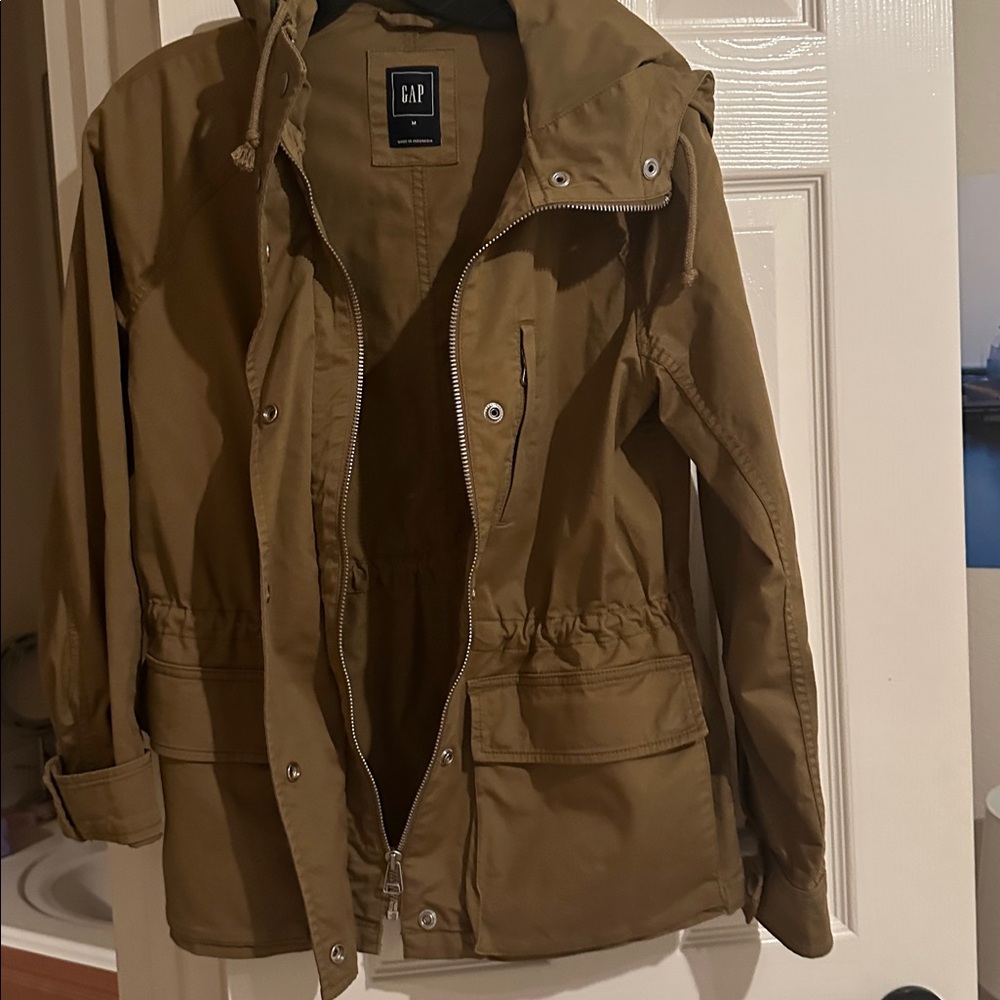 GAP Women's Utility Jacket with Drawstring Waist - image 2